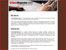 Tablet Screenshot of citizenreporter.com
